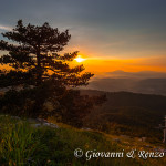 Tramonto dalla cresta nord di Serra di Crispo