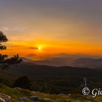 Tramonto dalla cresta nord di Serra di Crispo