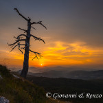 Tramonto dalla cresta nord di Serra di Crispo