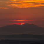 Tramonto dalla cresta nord di Serra di Crispo