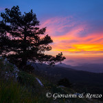 Tramonto dalla cresta nord di Serra di Crispo