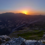 Il Sole tramonta sull'Alta Valle del Raganello