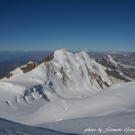 Panorama dalla Capanna Margherita sulla Punta Gnifetti