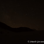 Cielo stellato e stella cadente a Piano Iannace