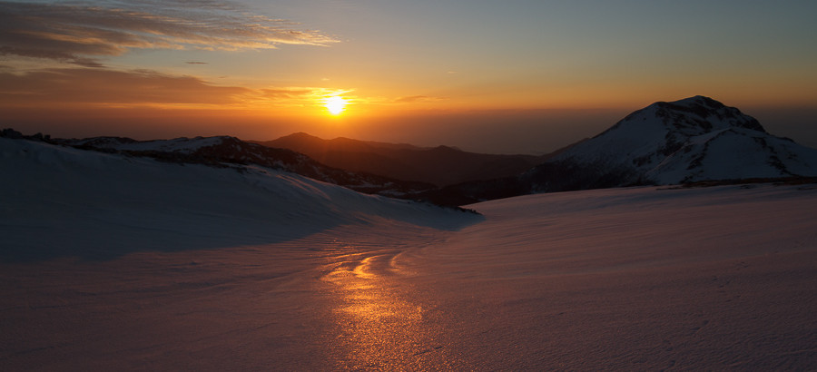 Alba dalla vetta di Monte Pollino