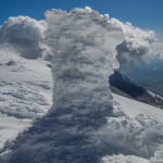 La stazione di rilevamento della temperatura al nevaio di Monte Pollino