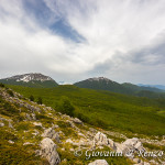 Monte Pollino e Serra del Prete dalla cresta NO di Serra di Crispo