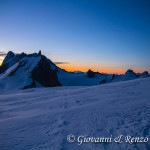 La Vallée Blanche all'alba