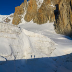 I seracchi del Giacciaio del Gigante