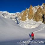 I seracchi del Giacciaio del Gigante