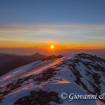 Alba dalla vetta di Serra Dolcedorme