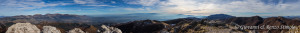 Panorama dalla vetta di Monte Caramolo