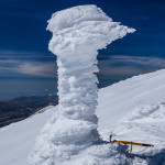 Stazione di rilevamento temperatura dell' Associazione Meteo Basilicata al nevaio di Monte Pollino