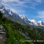 Lungo il sentiero dal Plan de l'Aiguille a Montenvers