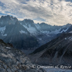 Panorama risalendo i Seracchi del Gigante