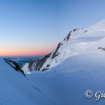 Il Col de la Brenva e la Cima del Monte Bianco