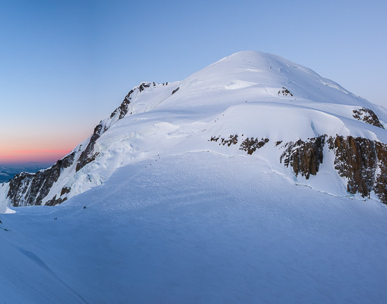 Il Col de la Brenva e la Cima del Monte Bianco