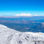 Panorama dalla cima del Monte Bianco