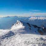 Panorama dalla cima del Monte Bianco