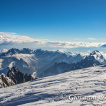 Panorama dalla cima del Monte Bianco