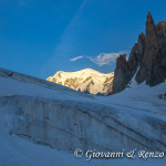 Il Monte Bianco dal Ghiacciaio del Gigante