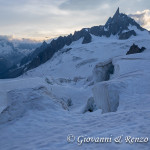 Attraversando i Seracchi del Ghiacciaio del Gigante