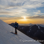 Percorrendo la cresta Nord di Serra del Prete al crepuscolo