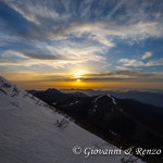 Tramonto invernale dalla cresta Nord di Serra del Prete