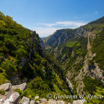 Il Raganello dalla cresta di Timpa del Demanio