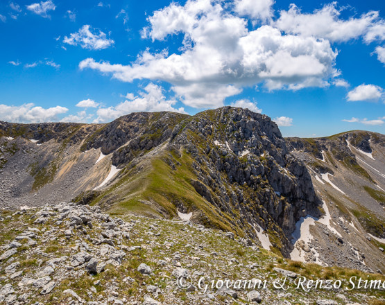 Monte Marsicano e la sua cresta Nord-Est dal Monte Ninna