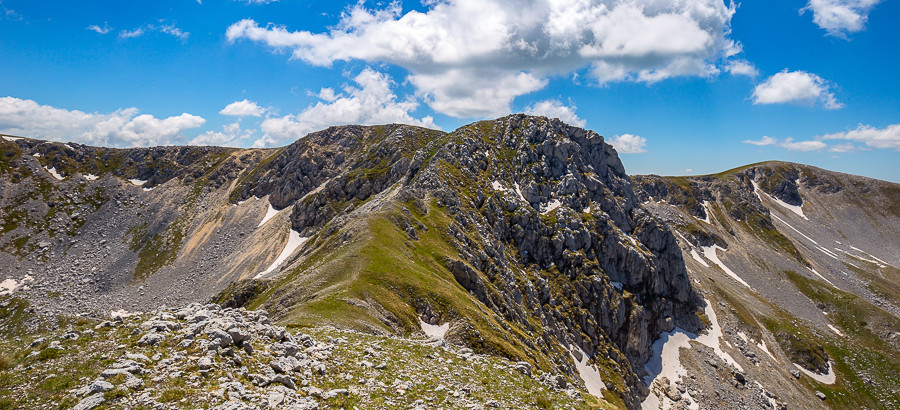 Monte Marsicano e la sua cresta Nord-Est dal Monte Ninna