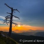 Tramonto dalla cresta nord di Serra di Crispo