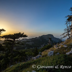 Prossimi al tramonto dalla cresta Nord di Serra delle Ciavole