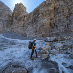 Attraversando la Vedretta dei Camosci