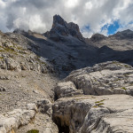 La bocchetta dei due denti tra Cima d'Agola e Cima Prato Fiorito