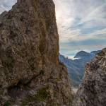 La Via Ferrata Castiglioni dalla Bocchetta dei due Denti