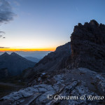 La valle dei Massodi e il Croz del Rifugio all'alba