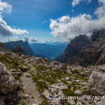 Il Lago di Molveno scendendo lungo le Val Perse