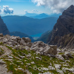 Il Lago di Molveno scendendo lungo le Val Perse
