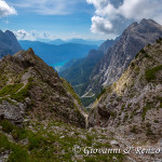 Il Lago di Molveno scendendo nella Busa dell'Acqua