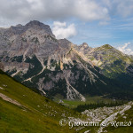 Malga Spora e il Crosara del Fibbion dal Passo Clamer