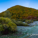 Monte Amaro di Opi dalla Val Fondillo ancora ricoperta di brina