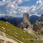 Forcella da Las Busas e il Torrione