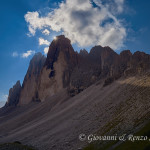 Le Tre Cime di Lavaredo dal Col De Mezzo