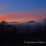 Tramonto su Monte Alpi e Sirino