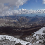 La valle del Raganello dalla vetta delle Ciavole