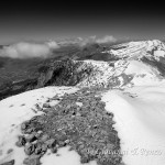 Sguardo sul Monte Pollino dalla vetta della Serra Dolcedorme