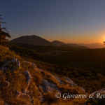 Tramonto sulla Timpa del Ladro
