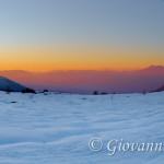 Tramonto invernale sulla valle del Mercure