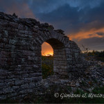 Ruderi al tramonto